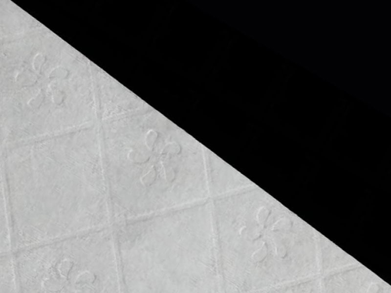 Spylbart stoff av viskose/masse for toalettpapir